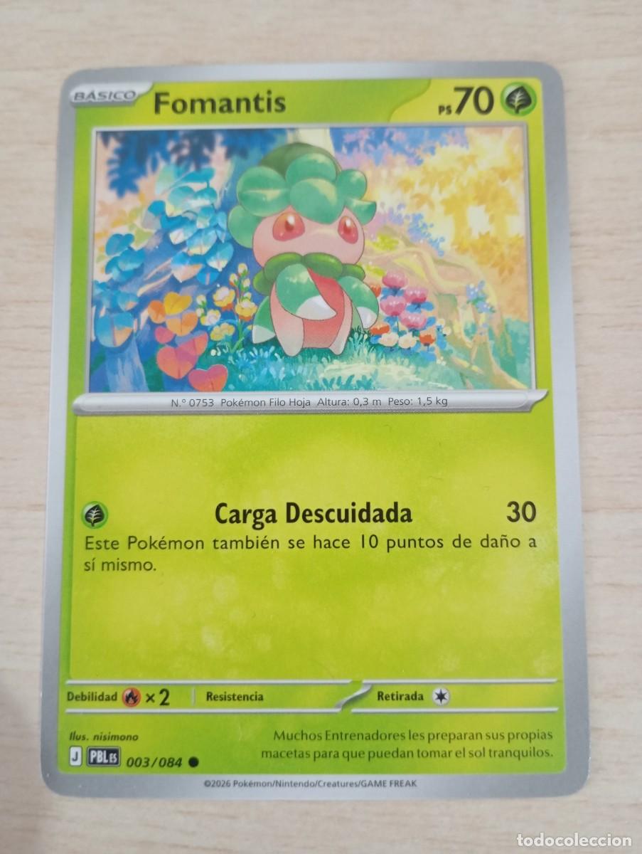 Carta Pokémon Fomantis original