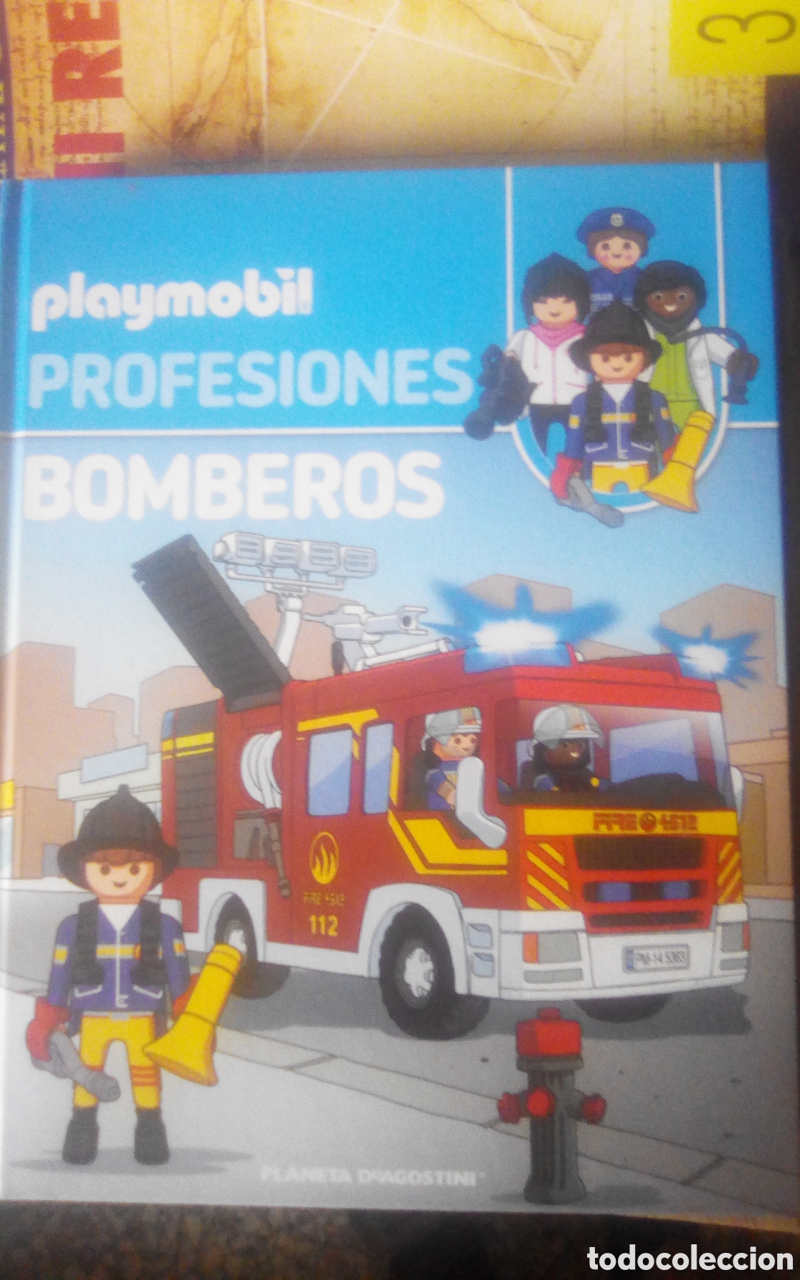 Libro Playmobil profesiones, n° 1 bomberos. Planeta DeAgostini, 2019.