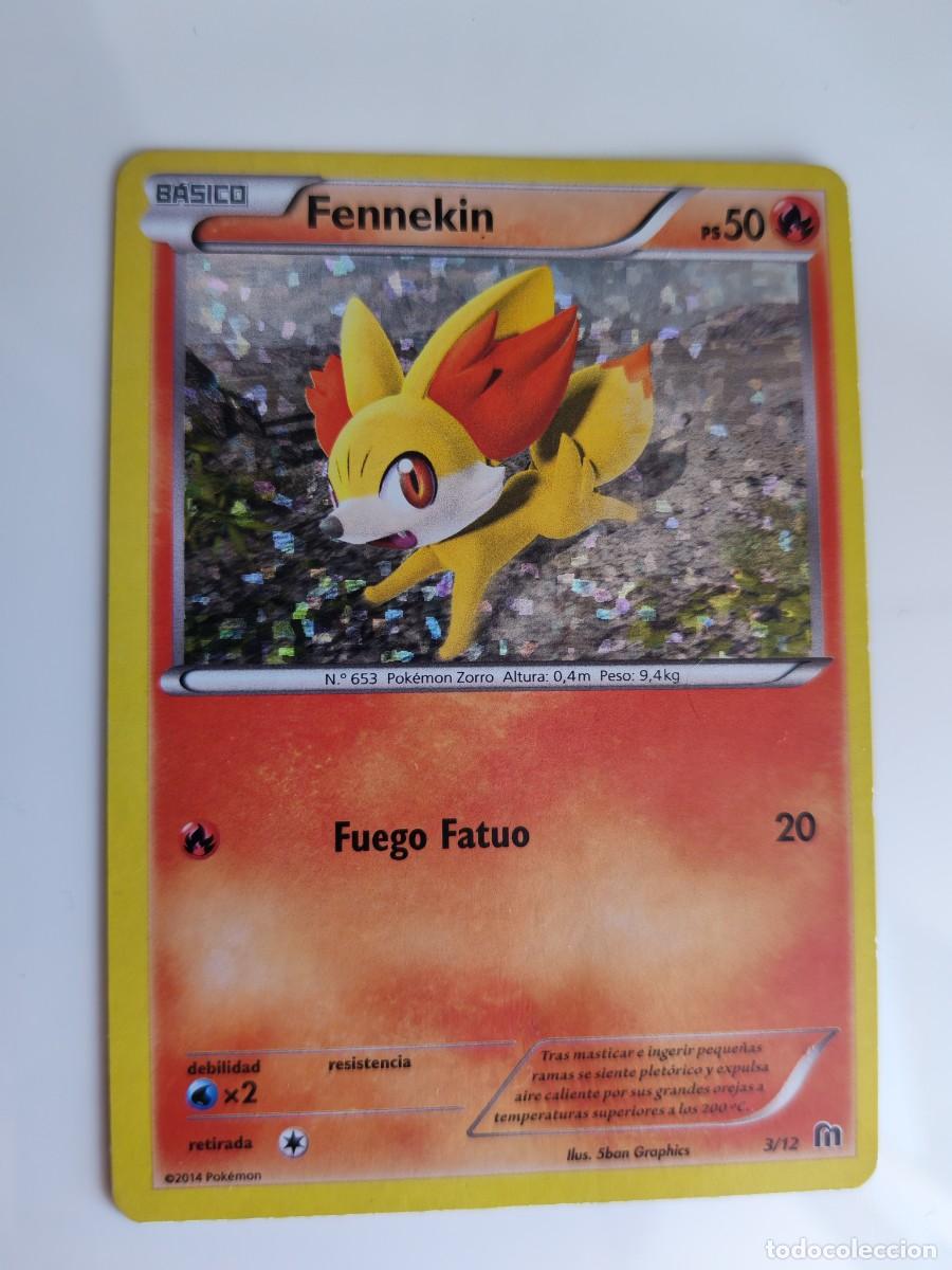 Carta Pokémon Fennekin Edición Especial McDonalds