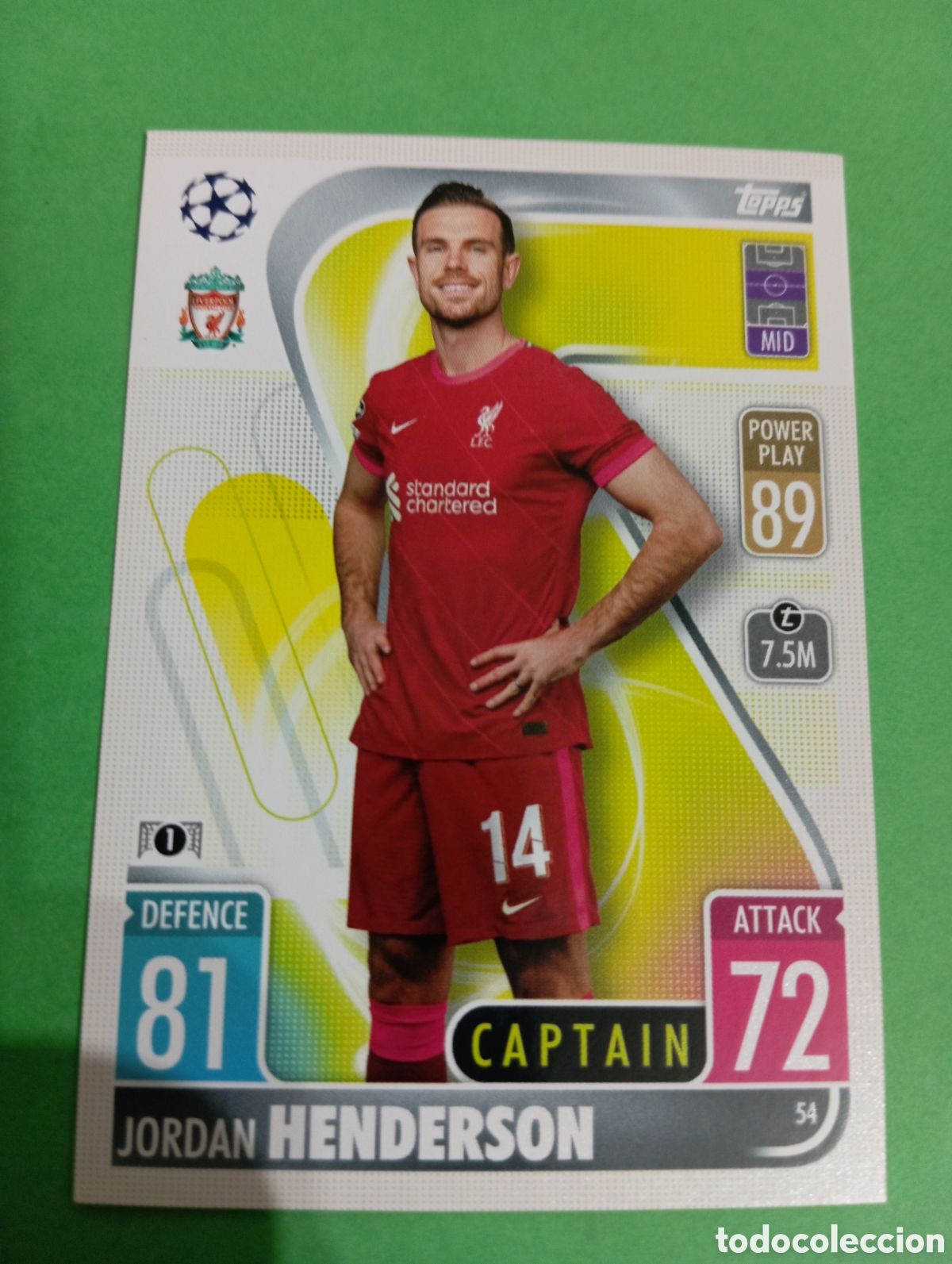 Henderson Liverpool n°54 / TOPPS MATCH ATTAX 2021/2022