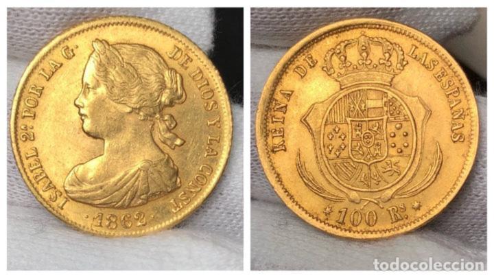Cien reales en oro de Isabel II