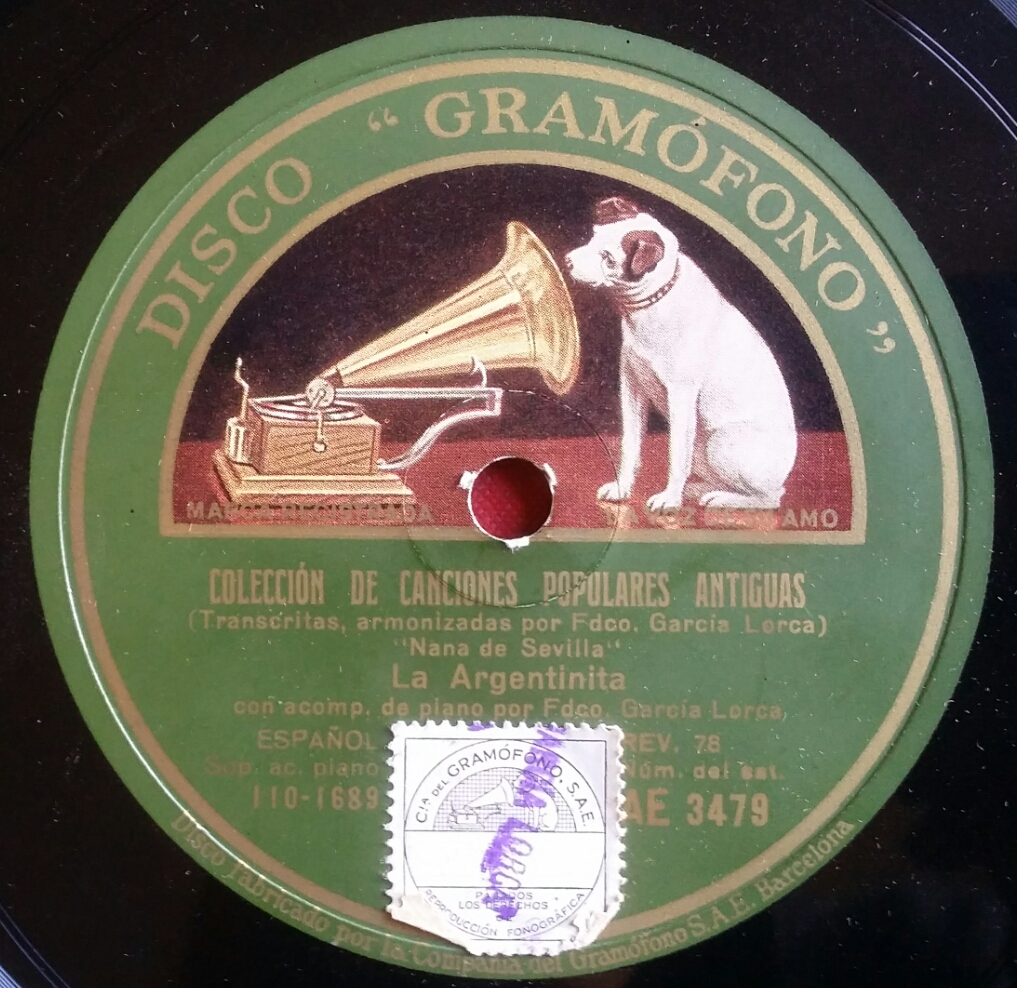 Disco Gramófono - Colección Carlos Martín Ballester 