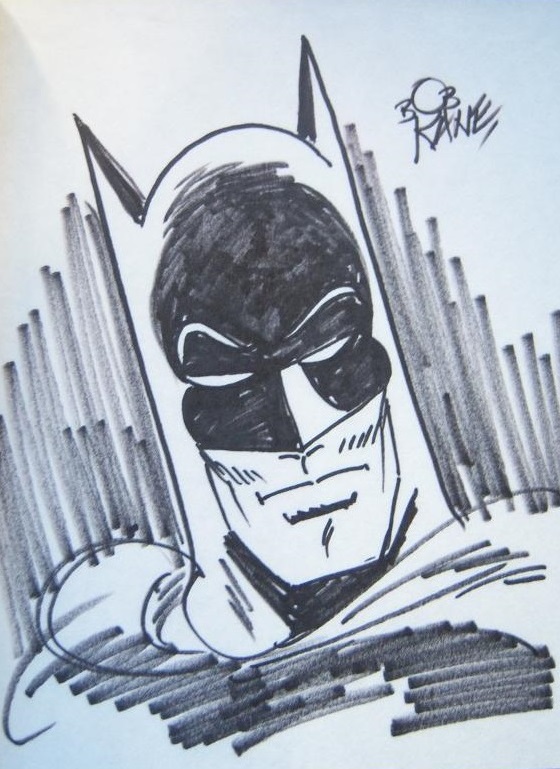 Dibujo original de Batman firmado por Bob Kane