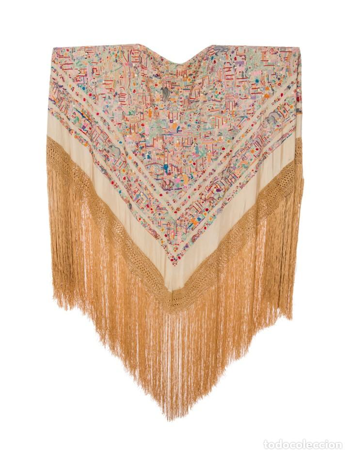 Mantón de Manila de Marfil