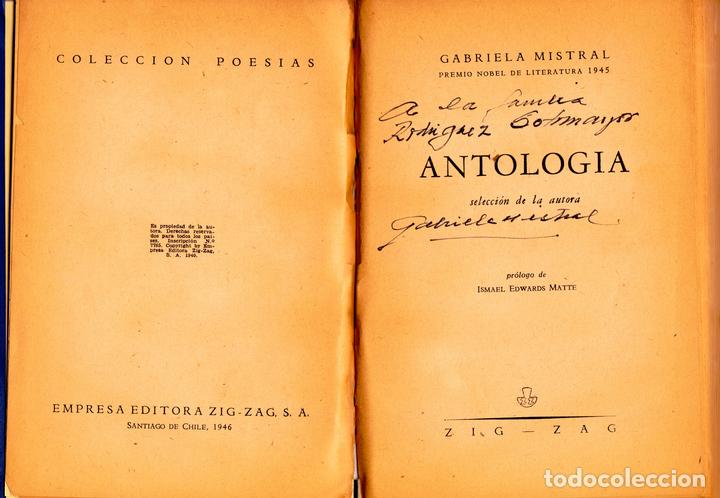 Primera edición de la Colección de Poesías de Gabriela Mistral