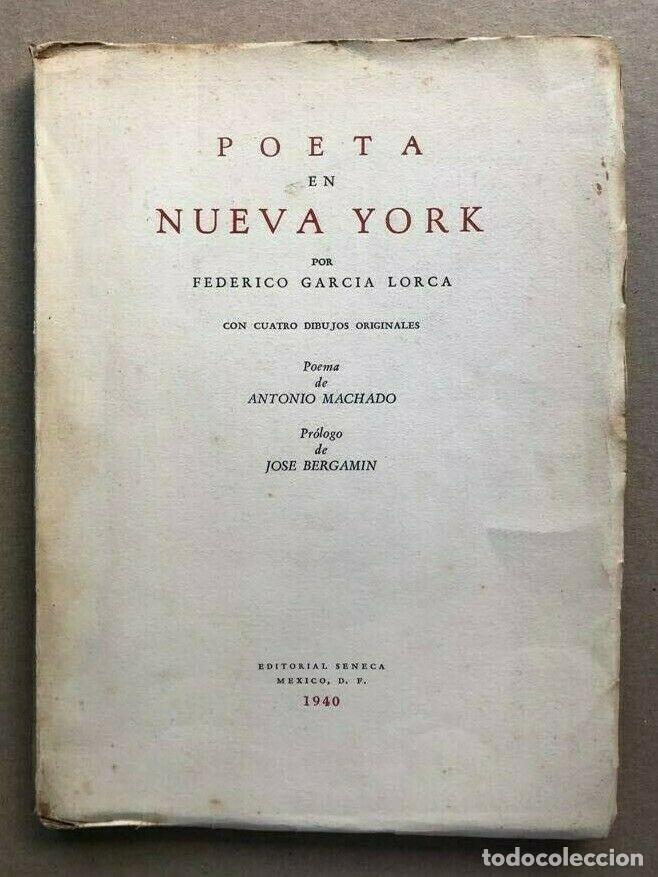 Primera edición de Poeta en Nueva York