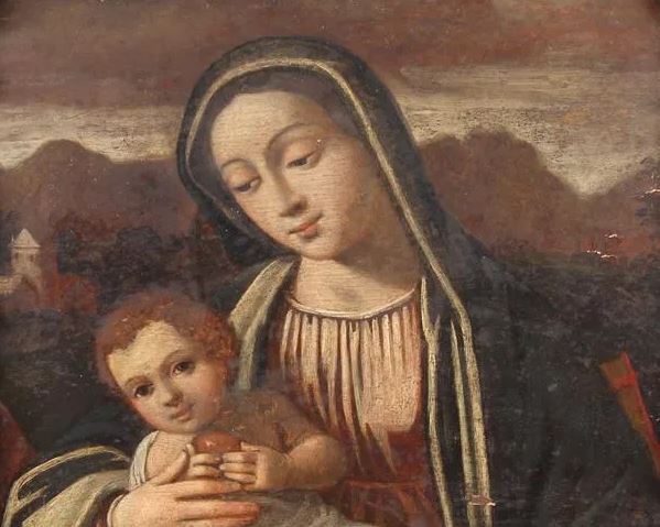 Pintura religiosa de Madonna
