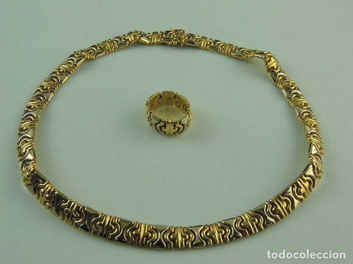 Subasta Extra Navidad: collar y anillo de oro