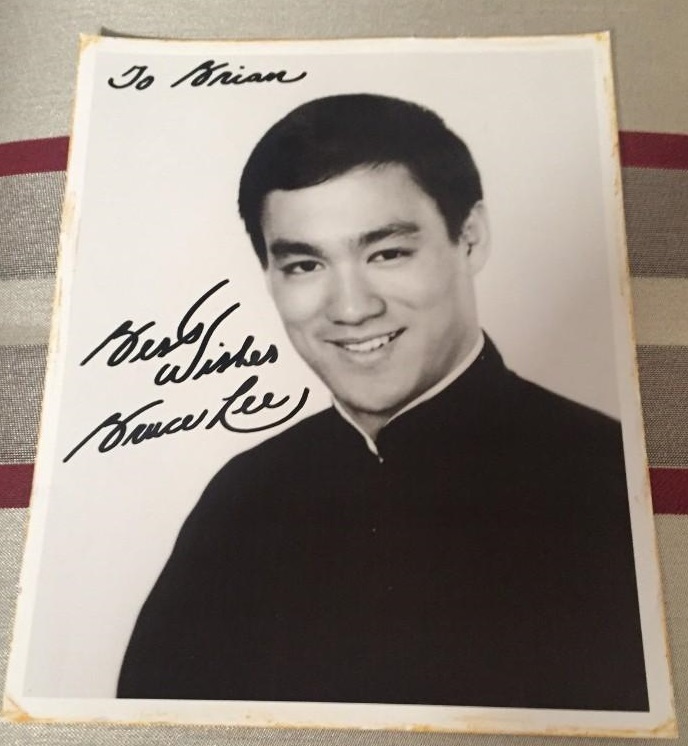 Foto firmada de Bruce Lee