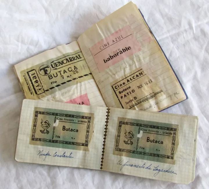 Cuaderno entradas de cine