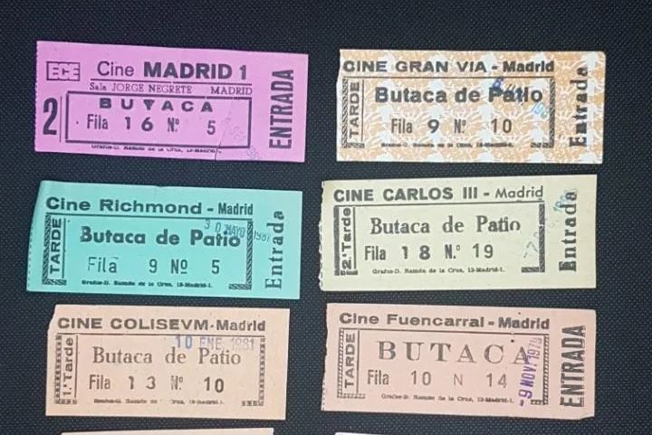 Entradas de cine antiguas