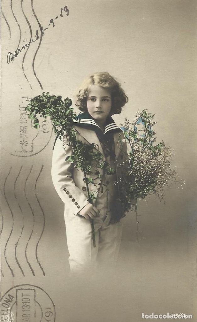 Postal modernista infantil