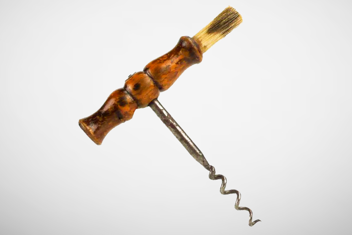 Sacacorchos antiguos de cepillo