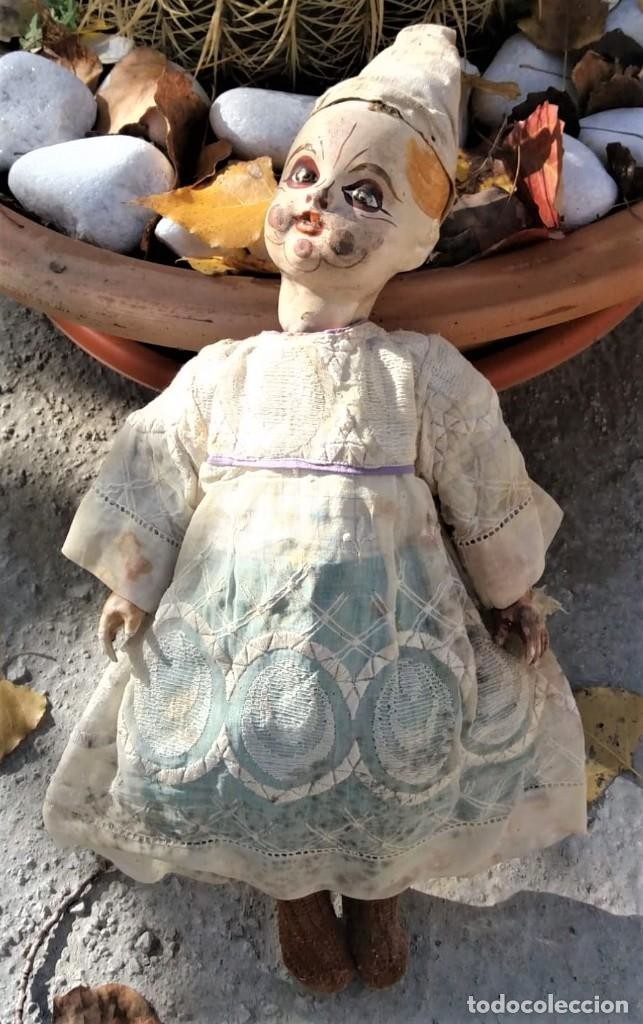 Muñeco antiguo payaso arlequín