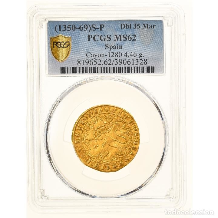 Moneda de oro, dobla de 35 maravedis (Sevilla, s. XIV)