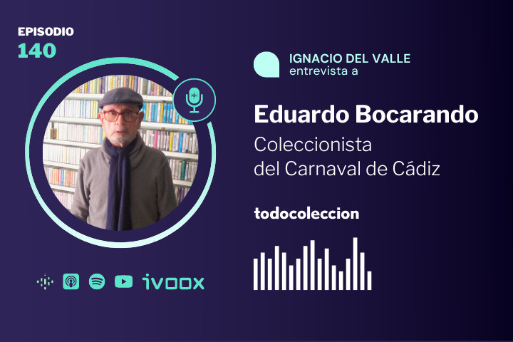 Eduardo Bocarando, coleccionista del Carnaval de C&aacute;diz