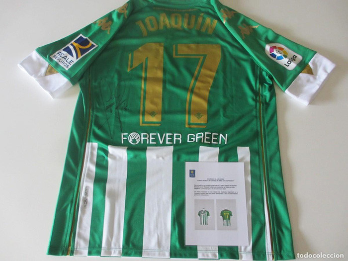 Camiseta Joaquín Sánchez del Betis firmada