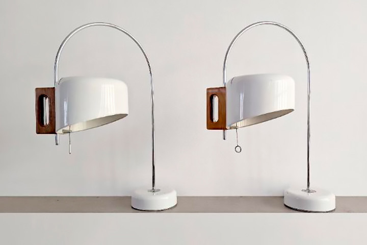 Pareja de l&aacute;mparas Fase Sauce de Tomas Diaz Magro, 1969.