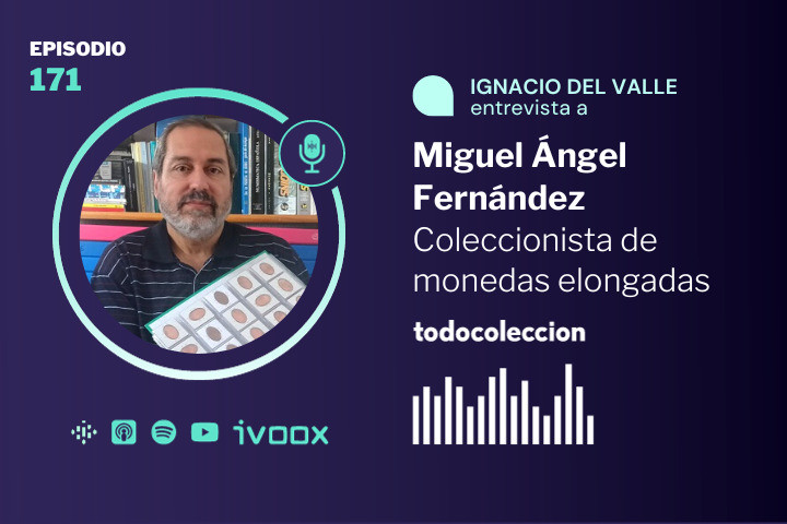 Miguel &Aacute;ngel Fern&aacute;ndez, coleccionista de monedas elongadas