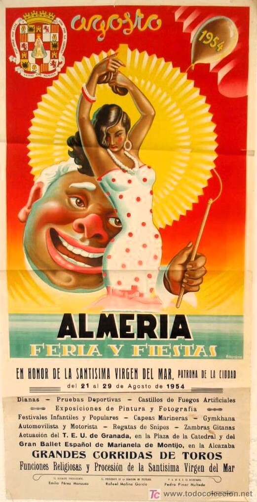 Cartel feria de Almería 1953