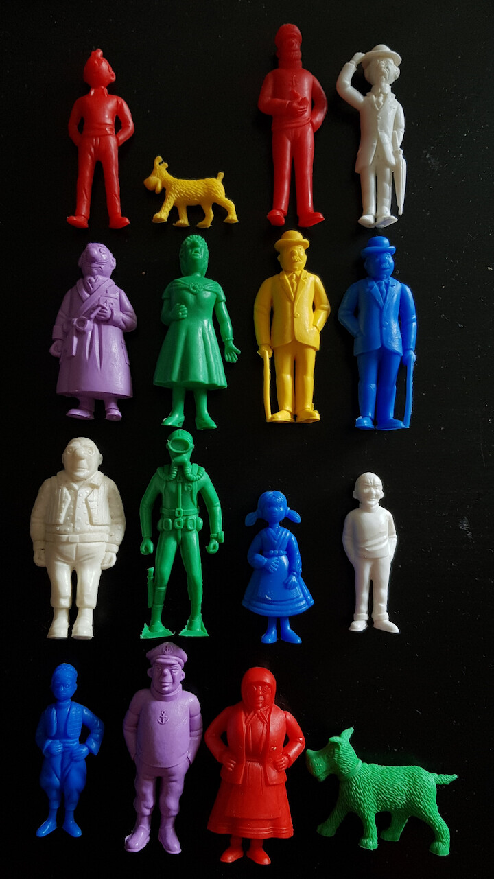 Coleccion figuras MrDunkin serie personajes de Tintín