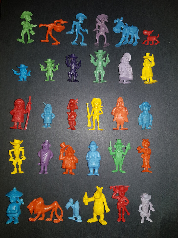 Coleccion MrDunkin figuras de Lucky Luke