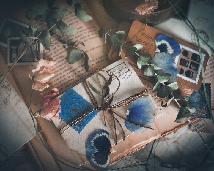 Objetos dentro de libros
