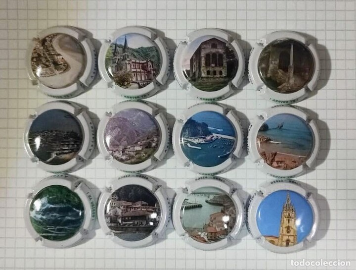 Chapas o placas de sidra asturiana