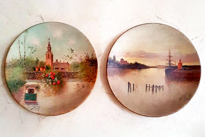 Platos decorativos de la Cartuja Pickman