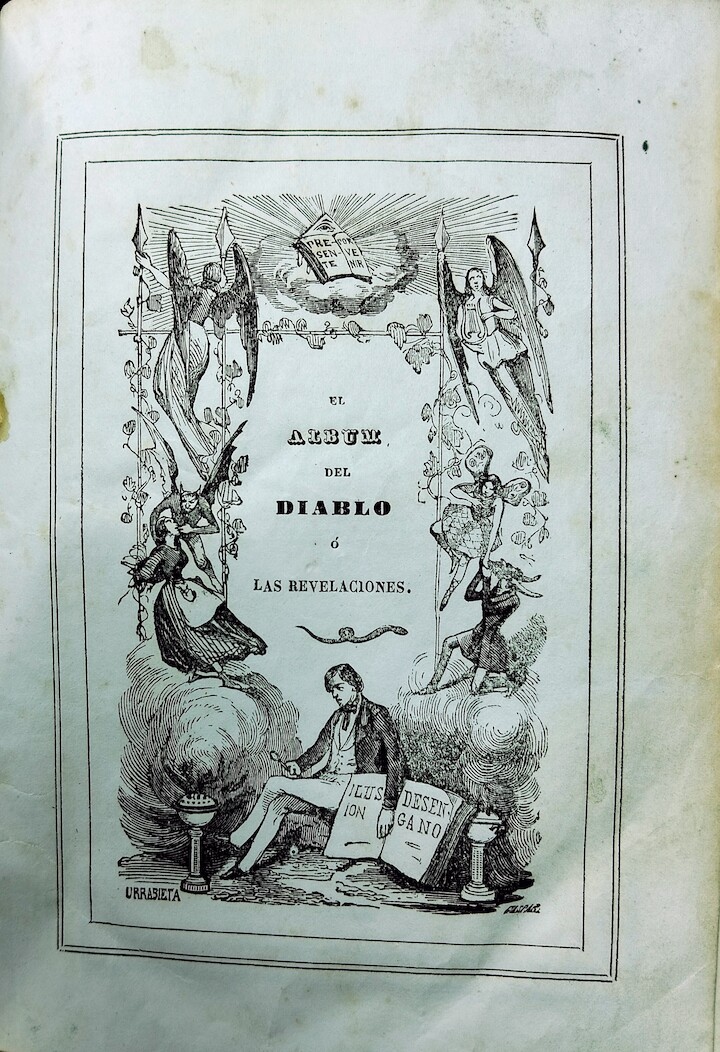 El Album del Diablo O Revelaciones, L. Corsini, Madrid, Uzal y Aguirre, 1844 Libros y Tesoros Patrizi