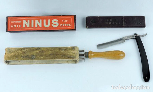 Utiles y navaja de barbero