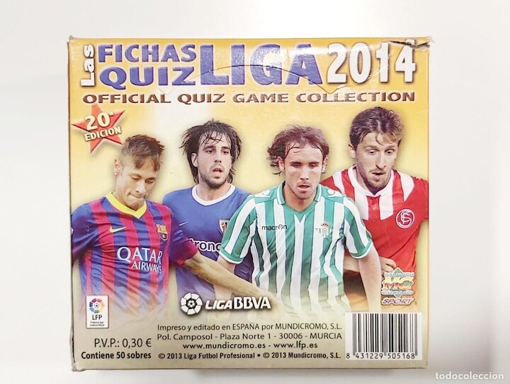 Mundicromo fichas Quiz Liga 2014