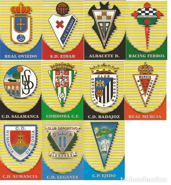 Cromos Escudos Equipos 2ª División año 202-03 Mundicromo