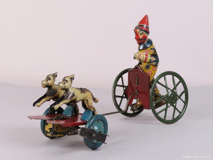 Carro circo tirado por perros Payá