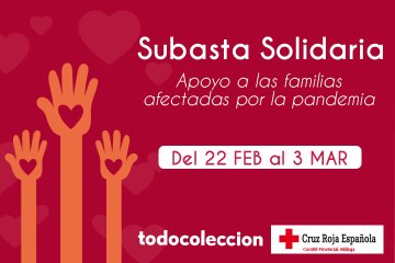 Subasta Solidaria Cruz Roja Málaga en todocoleccion