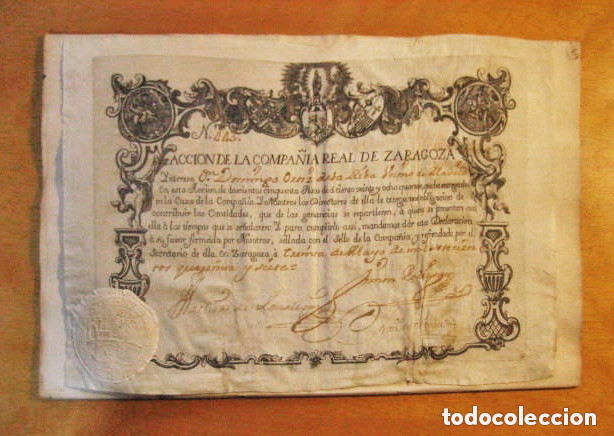 Acción de la Real Compañía de Zaragoza, 1747