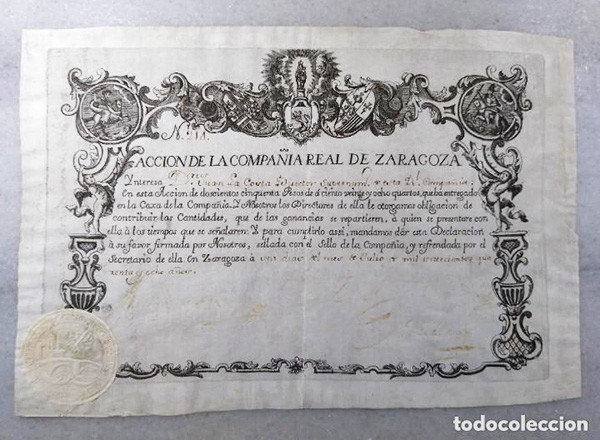 Acción de la Real Compañía de Zaragoza, 1748