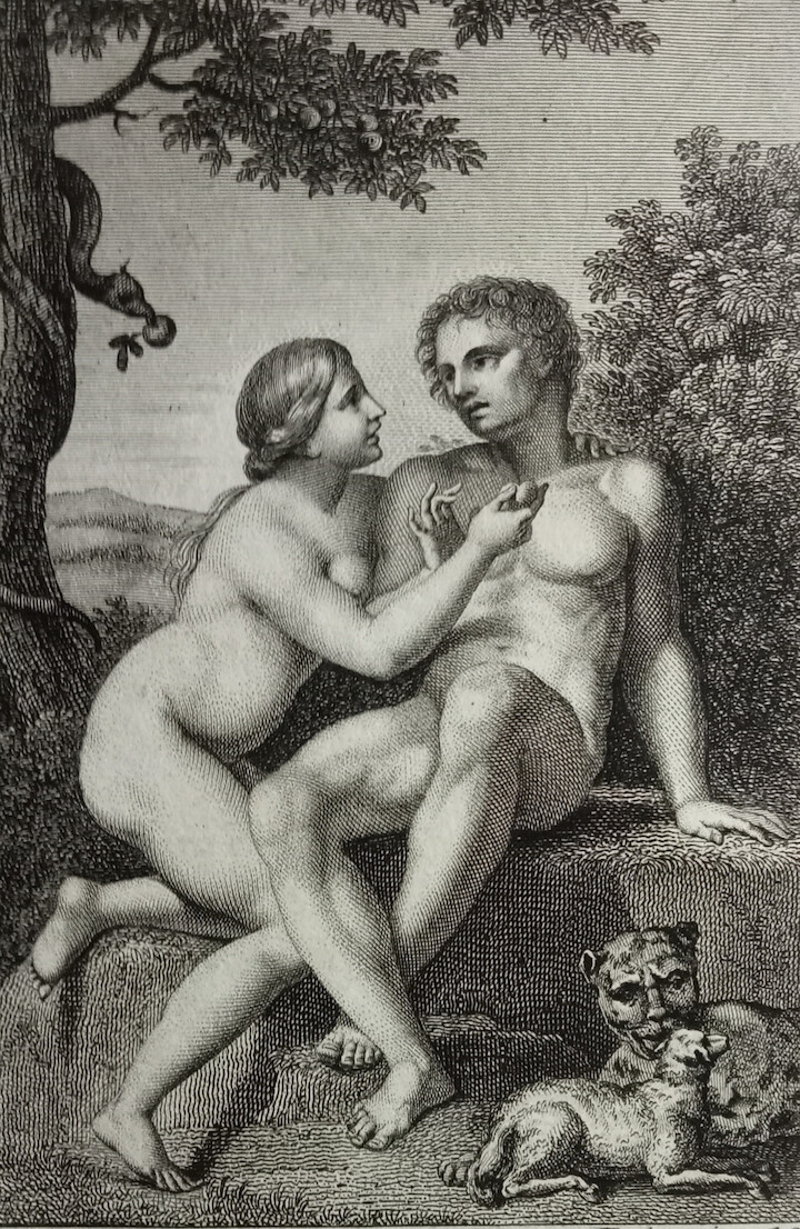 Adan y Eva colección de grabados Peña Gineés