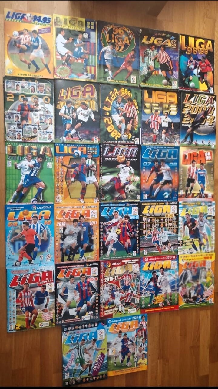 Álbumes completos de cromos de fútbol de Rafael Candelas