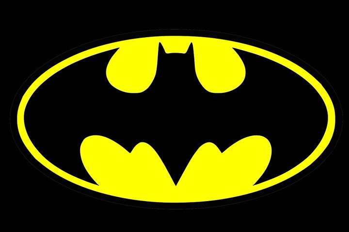 Logo amarillo de Batman