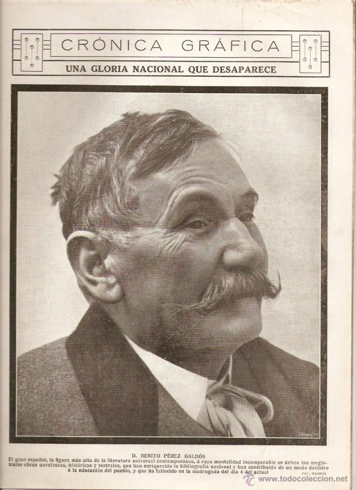 Muerte de Benito Pérez Galdós