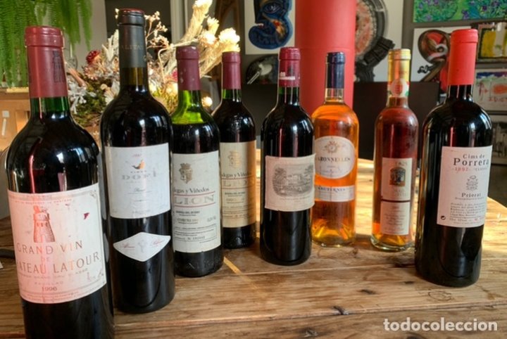 Colección de botellas de vino