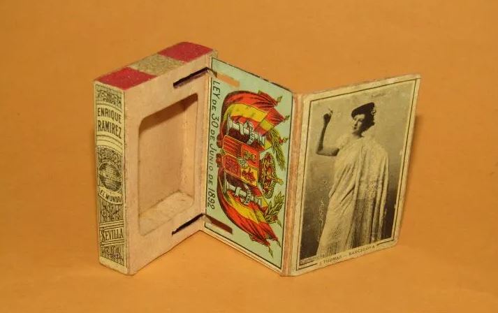 Caja de cerillas antiguas de Enrique Ramírez