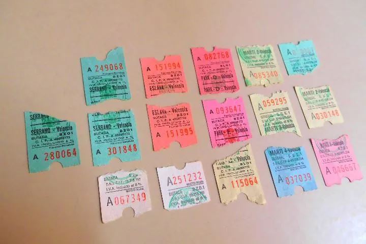 Entradas de cine antiguas