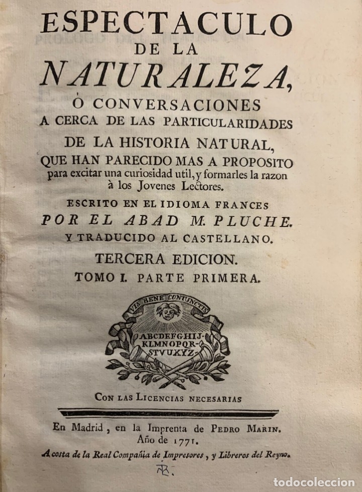 Libro Espectáculo de la Naturaleza
