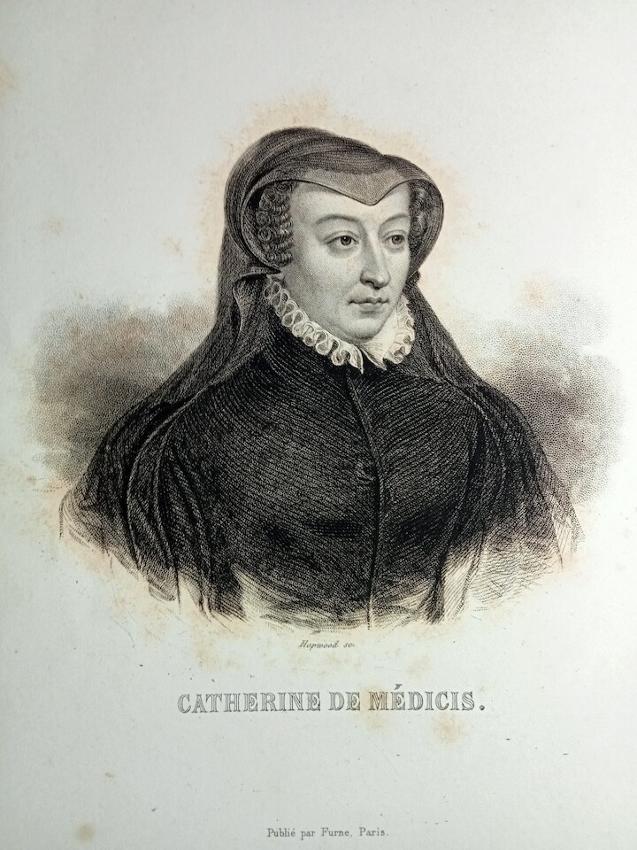 Retrato de Catalina de Médicis coleccion de grabados Peña Ginés