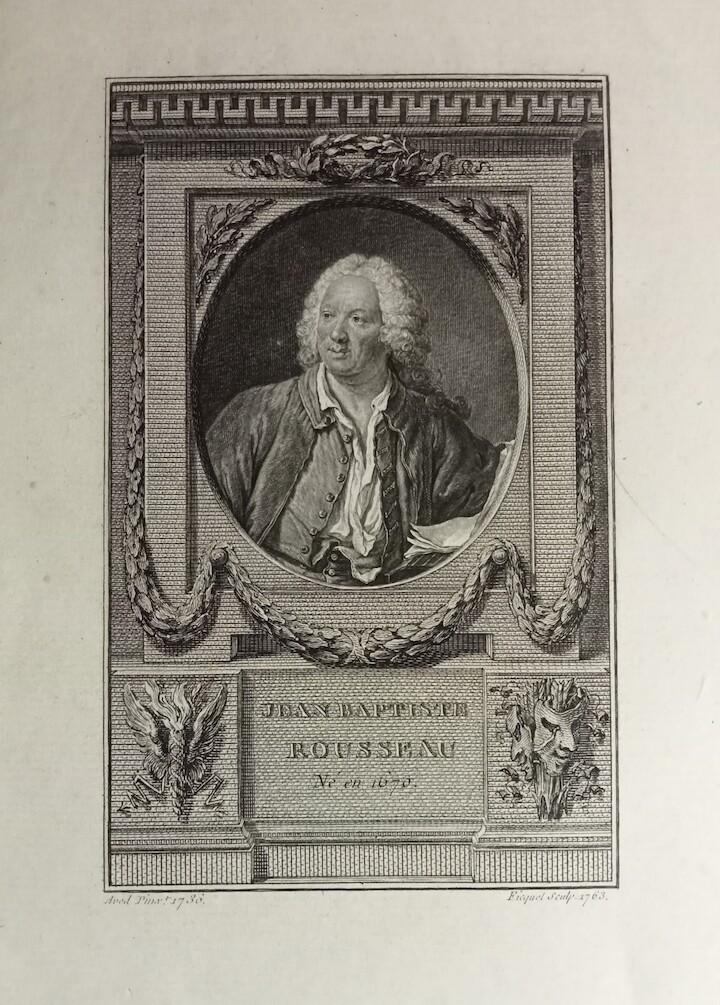 Retrato de Jean-Jacques Rousseau coleccion de grabados Peña Ginés