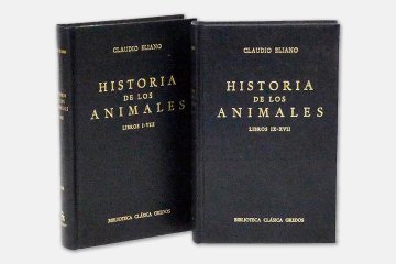 Historia de los animales de editorial Gredos