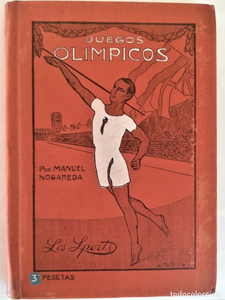 Libro antiguo sobre los Juegos Olímpicos