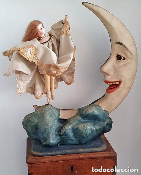 Muñeca bailarina y luna autómatas, s. XIX